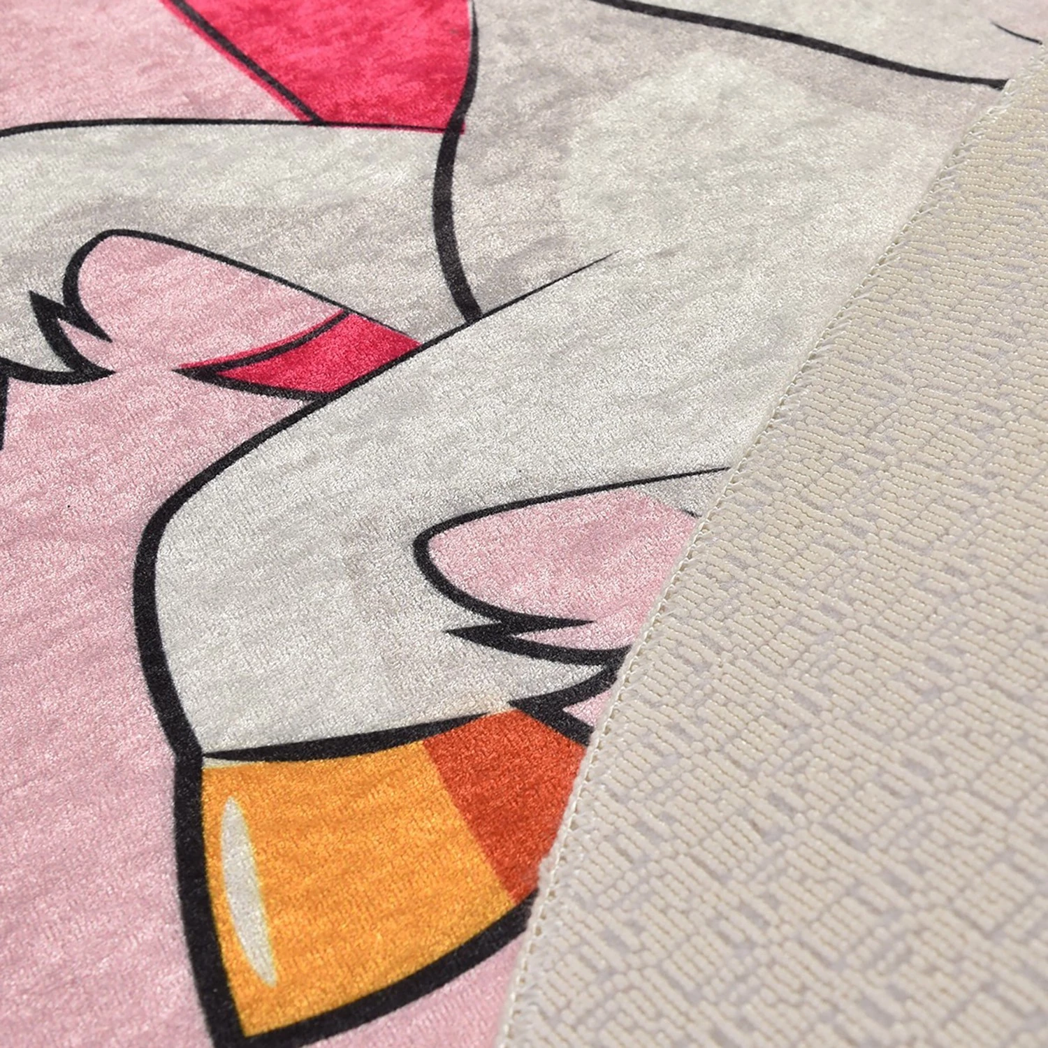 Top Square Tapis enfant Poni - Velours / Polyester - Rose 5 Top Square Tapis enfant Poni - Velours / Polyester - Rose – Image 3