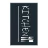 Top Square Tapis de cuisine Krik - Polyester - Noir -Tapis Soldes Boutique 1000329847 220307 010 IMAGE P000000001000329847