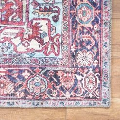 Top Square Tapis Korba - Polyester - Rouge - 210 x 310 cm -Tapis Soldes Boutique 1000329885 220307 040 DETAILS P000000001000329885