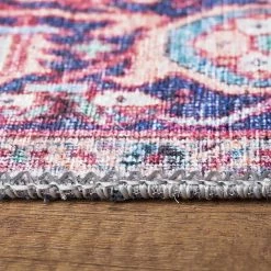 Top Square Tapis Korba - Polyester - Rouge - 210 x 310 cm -Tapis Soldes Boutique 1000329885 220307 070 DETAILS P000000001000329885