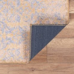 Top Square Tapis Puan - Polyester - Jaune - 230 x 330 cm -Tapis Soldes Boutique 1000329892 220307 050 DETAILS P000000001000329892