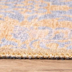 Top Square Tapis Puan - Polyester - Jaune - 230 x 330 cm -Tapis Soldes Boutique 1000329892 220307 070 DETAILS P000000001000329892