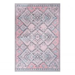 Top Square Tapis Soul III - Polyester - Rose vif