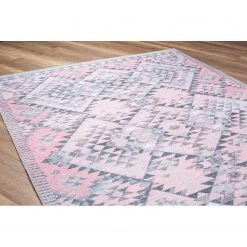 Top Square Tapis Soul III - Polyester - Rose vif -Tapis Soldes Boutique 1000329894 220307 030 DETAILS P000000001000329894