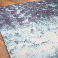 Top Square Tapis Ada I - Polyester - Bleu -Tapis Soldes Boutique 1000329896 220307 050 DETAILS P000000001000329896