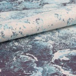 Top Square Tapis Ada I - Polyester - Bleu -Tapis Soldes Boutique 1000329896 220307 060 DETAILS P000000001000329896