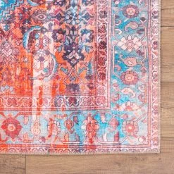 Top Square Tapis Fusion IV - Polyester - Rouge -Tapis Soldes Boutique 1000329900 220307 030 DETAILS P000000001000329900