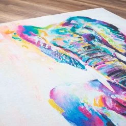 Top Square Tapis Funk V - Polyester - Multicolore -Tapis Soldes Boutique 1000329901 220307 050 DETAILS P000000001000329901