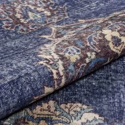 Top Square Tapis Korgen - Polyester - Bleu -Tapis Soldes Boutique 1000329906 220307 060 DETAILS P000000001000329906