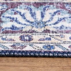 Top Square Tapis Korgen - Polyester - Bleu -Tapis Soldes Boutique 1000329906 220307 070 DETAILS P000000001000329906