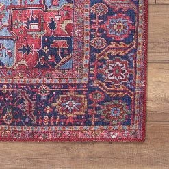 Top Square Tapis Jaipur II - Polyester - Rouge -Tapis Soldes Boutique 1000329915 220307 030 DETAILS P000000001000329915