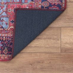 Top Square Tapis Jaipur II - Polyester - Rouge -Tapis Soldes Boutique 1000329915 220307 040 DETAILS P000000001000329915
