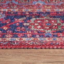 Top Square Tapis Jaipur II - Polyester - Rouge -Tapis Soldes Boutique 1000329915 220307 070 DETAILS P000000001000329915