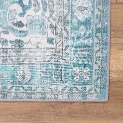 Top Square Tapis Marlai - Polyester - Vert -Tapis Soldes Boutique 1000329923 220307 030 DETAILS P000000001000329923