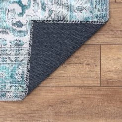 Top Square Tapis Marlai - Polyester - Vert -Tapis Soldes Boutique 1000329923 220307 040 DETAILS P000000001000329923