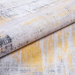 Top Square Tapis Funk IV - Polyester - Jaune -Tapis Soldes Boutique 1000329927 220307 060 DETAILS P000000001000329927