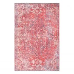 Top Square Tapis Pisco - Polyester - Rouge