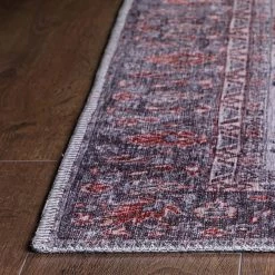 Top Square Tapis Poly - Polyester - Rouge -Tapis Soldes Boutique 1000329937 220307 050 DETAILS P000000001000329937