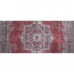 Top Square Tapis Poly - Polyester - Rouge -Tapis Soldes Boutique 1000329937 220307 070 DETAILS P000000001000329937