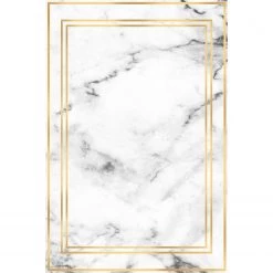 Top Square Tapis Marmoreo - Polyester - Blanc / Doré -Tapis Soldes Boutique 1000329942 220307 070 DETAILS P000000001000329942