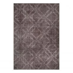 Top Square Tapis Dorian II - Polyester - Marron