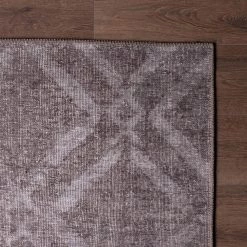 Top Square Tapis Dorian II - Polyester - Marron -Tapis Soldes Boutique 1000329944 220307 030 DETAILS P000000001000329944