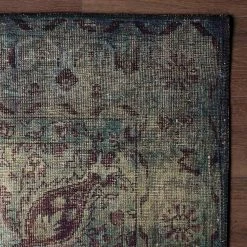 Top Square Tapis Perlach - Polyester - Vert -Tapis Soldes Boutique 1000329945 220318 030 DETAILS P000000001000329945