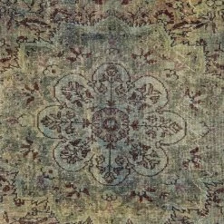 Top Square Tapis Perlach - Polyester - Vert -Tapis Soldes Boutique 1000329945 220318 034 DETAILS P000000001000329945