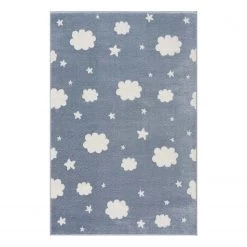 Happy Rugs Tapis enfant Nighttime - Polypropylène - Bleu layette - 120 x 180 cm