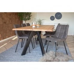 Top Square Tapis Utah - Polyester / Coton - Gris -Tapis Soldes Boutique 1000336223 220224 021 MOOD DETAILS P000000001000336223 mood