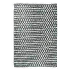 Top Square Tapis Nabonne - PET (Polytéréphtalate d'éthylène) recyclé - Vert / Blanc