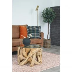 Top Square Tapis Ibiza - PET (Polytéréphtalate d'éthylène) recyclé - Corail -Tapis Soldes Boutique 1000336301 220224 022 MOOD DETAILS P000000001000336301 mood