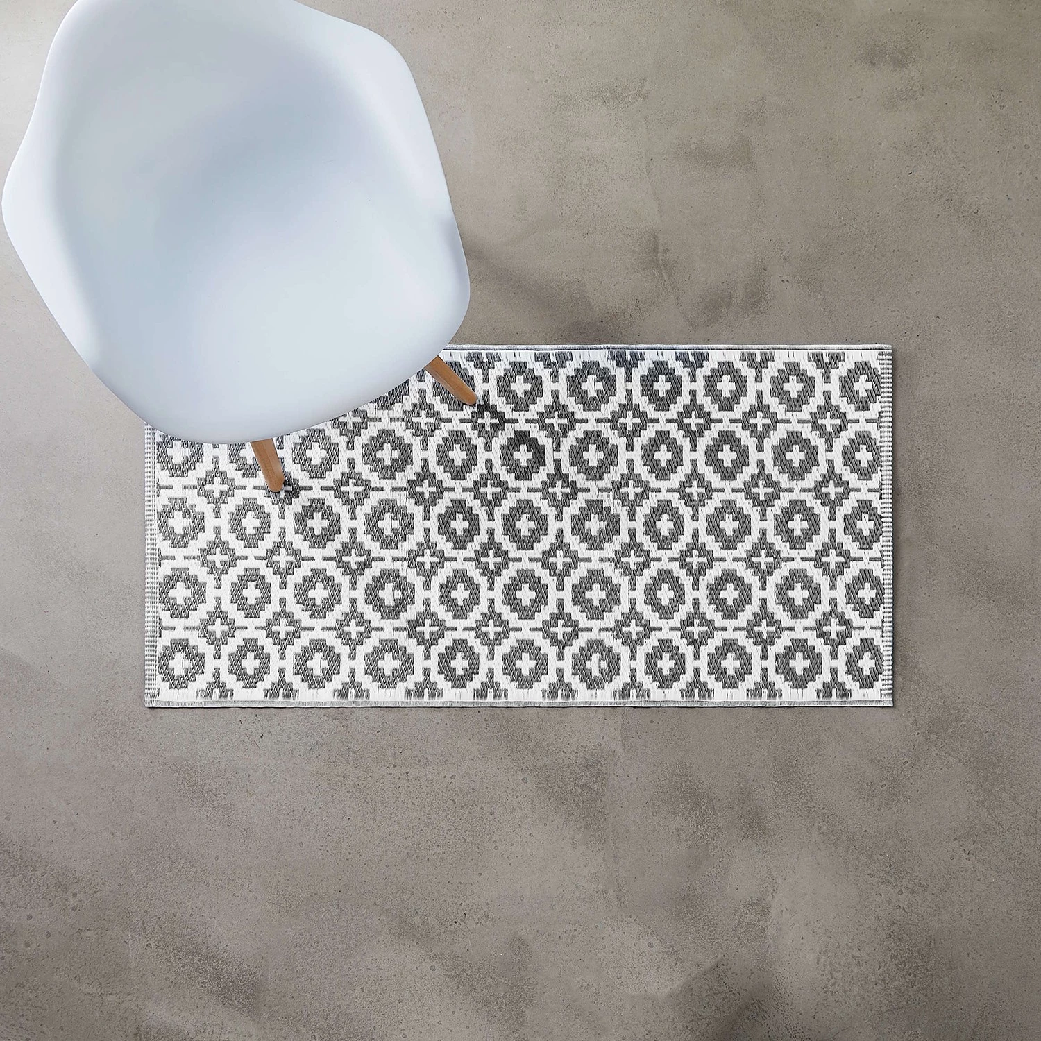 Butlers Tapis int. / ext. COLOUR CLASH MOSAIK - Polypropylène / Matériaux recyclés - Gris 4 Butlers Tapis int. / ext. COLOUR CLASH MOSAIK - Polypropylène / Matériaux recyclés - Gris – Image 2