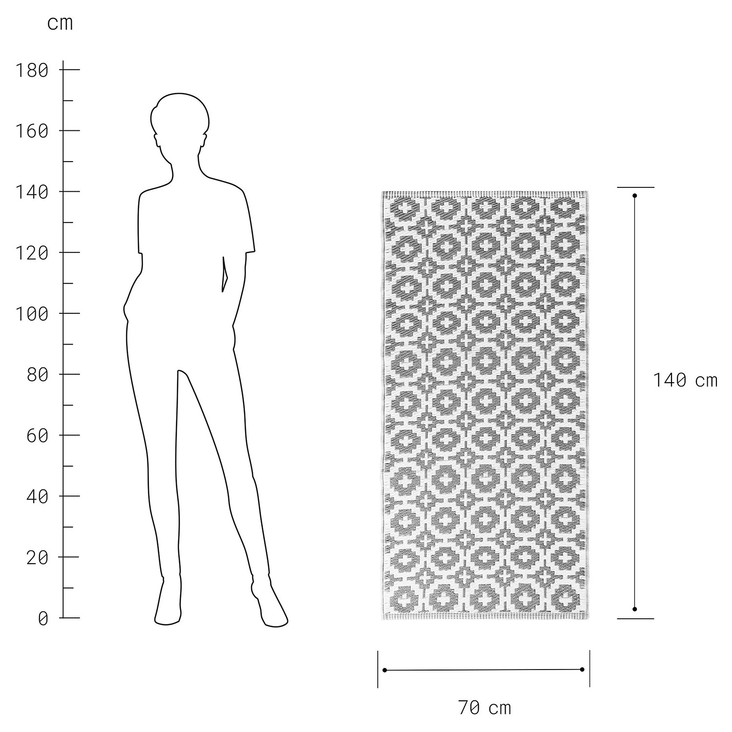 Butlers Tapis int. / ext. COLOUR CLASH MOSAIK - Polypropylène / Matériaux recyclés - Gris 7 Butlers Tapis int. / ext. COLOUR CLASH MOSAIK - Polypropylène / Matériaux recyclés - Gris – Image 5