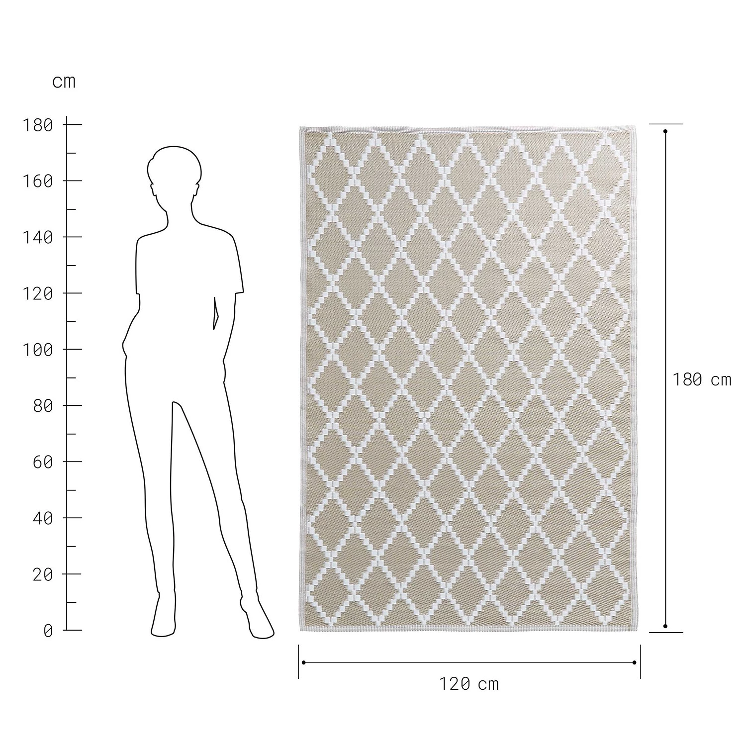 Butlers Tapis int. / ext. RAUTEN II - Polypropylène - Naturel - 118 x 180 cm 9 Butlers Tapis int. / ext. RAUTEN II - Polypropylène - Naturel - 118 x 180 cm – Image 7