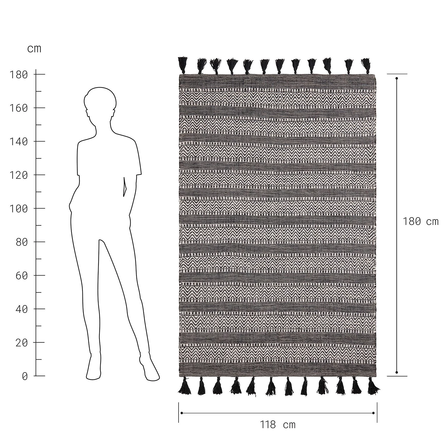 Butlers Tapis int. / ext. DEJA VU III - PET - Noir / Blanc 9 Butlers Tapis int. / ext. DEJA VU III - PET - Noir / Blanc – Image 7