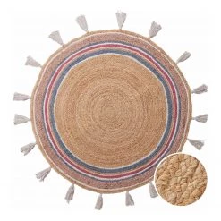 Butlers Tapis ALL NATURE RAINBOW - Chanvre / Coton - Naturel / Multicolore