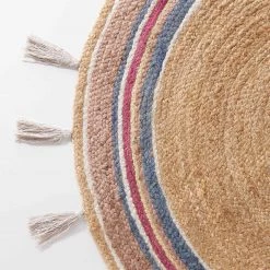 Butlers Tapis ALL NATURE RAINBOW - Chanvre / Coton - Naturel / Multicolore -Tapis Soldes Boutique 1000338294 220228 030 DETAILS P000000001000338294