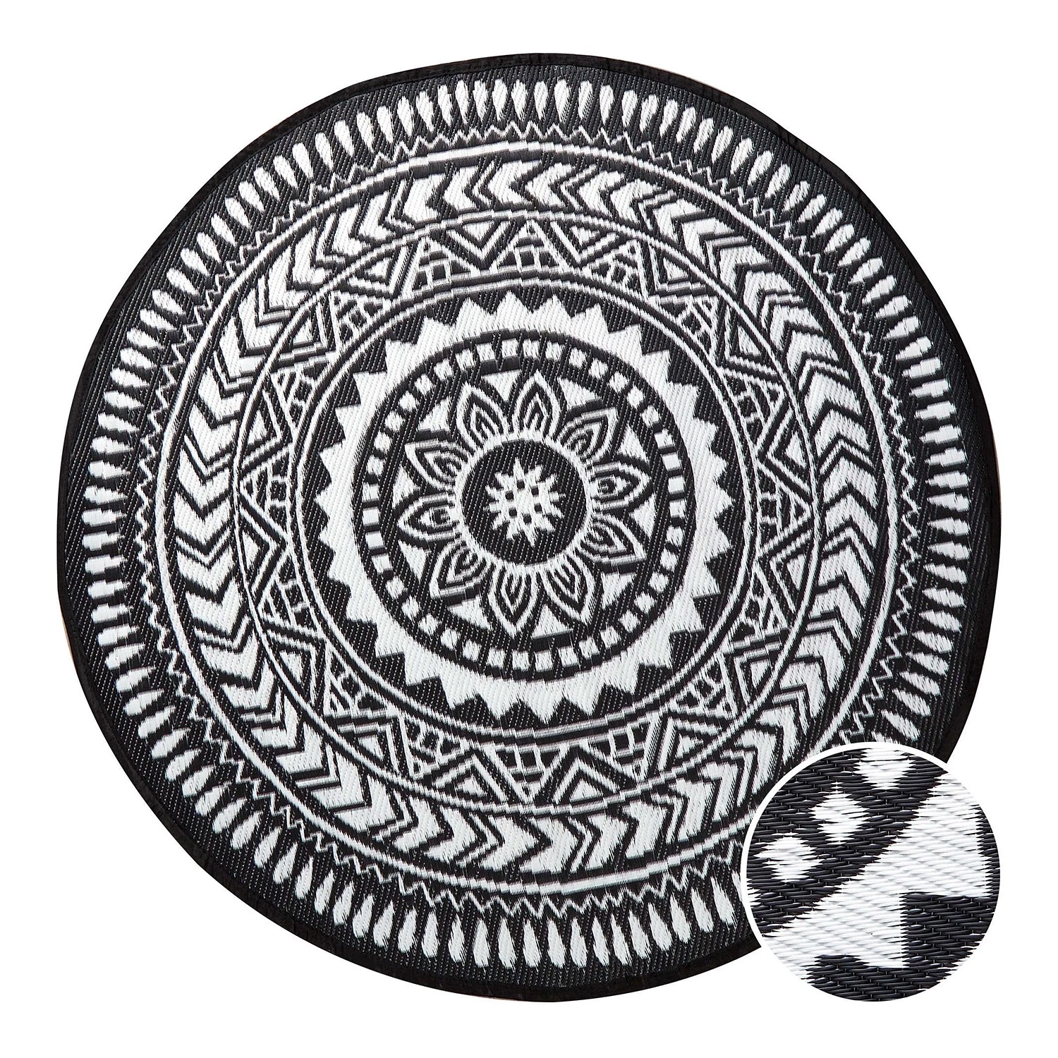 Butlers Tapis int. / ext. MOSAIK III - Polypropylène - Noir / Blanc 3 Butlers Tapis int. / ext. MOSAIK III - Polypropylène - Noir / Blanc