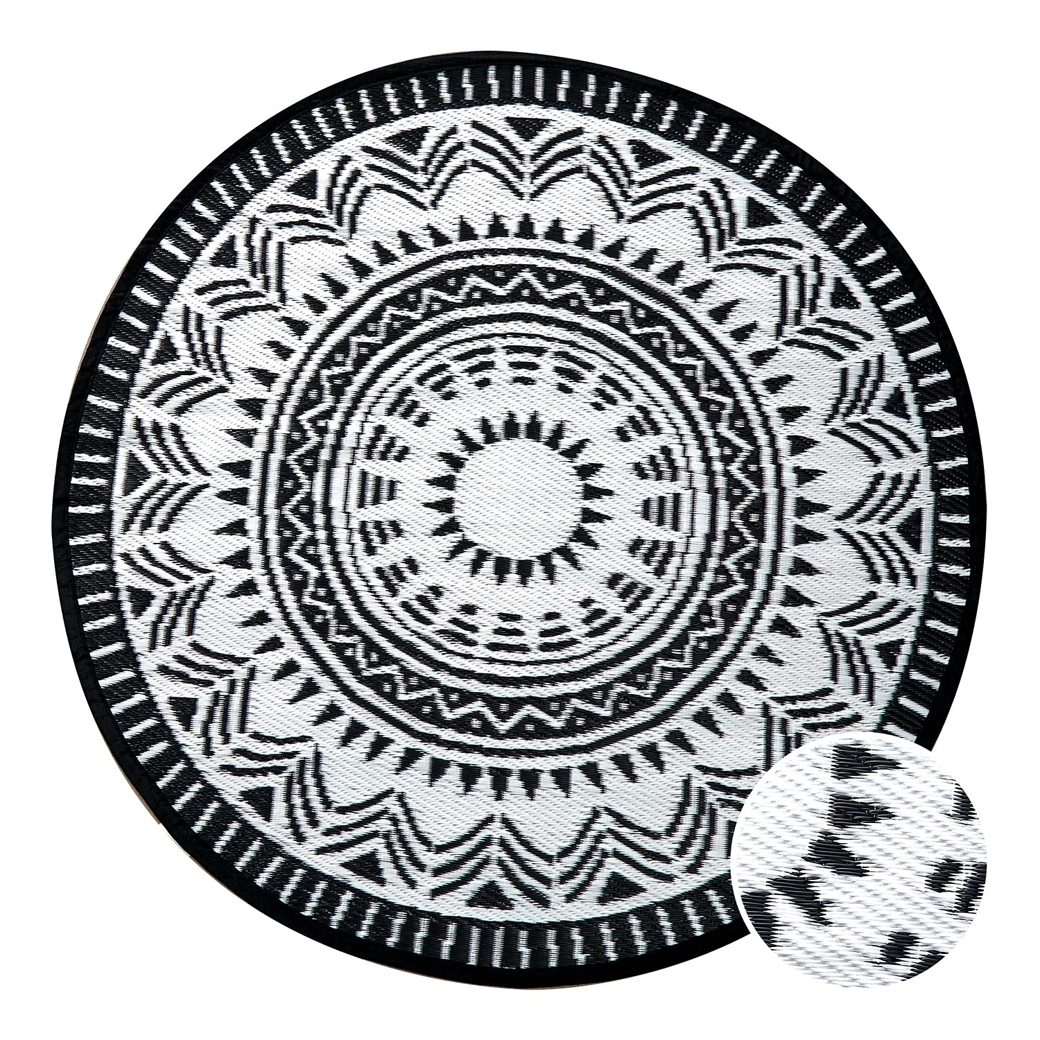 Butlers Tapis int. / ext. Color Clash II - Polypropylène - Noir / Blanc 3 Butlers Tapis int. / ext. Color Clash II - Polypropylène - Noir / Blanc