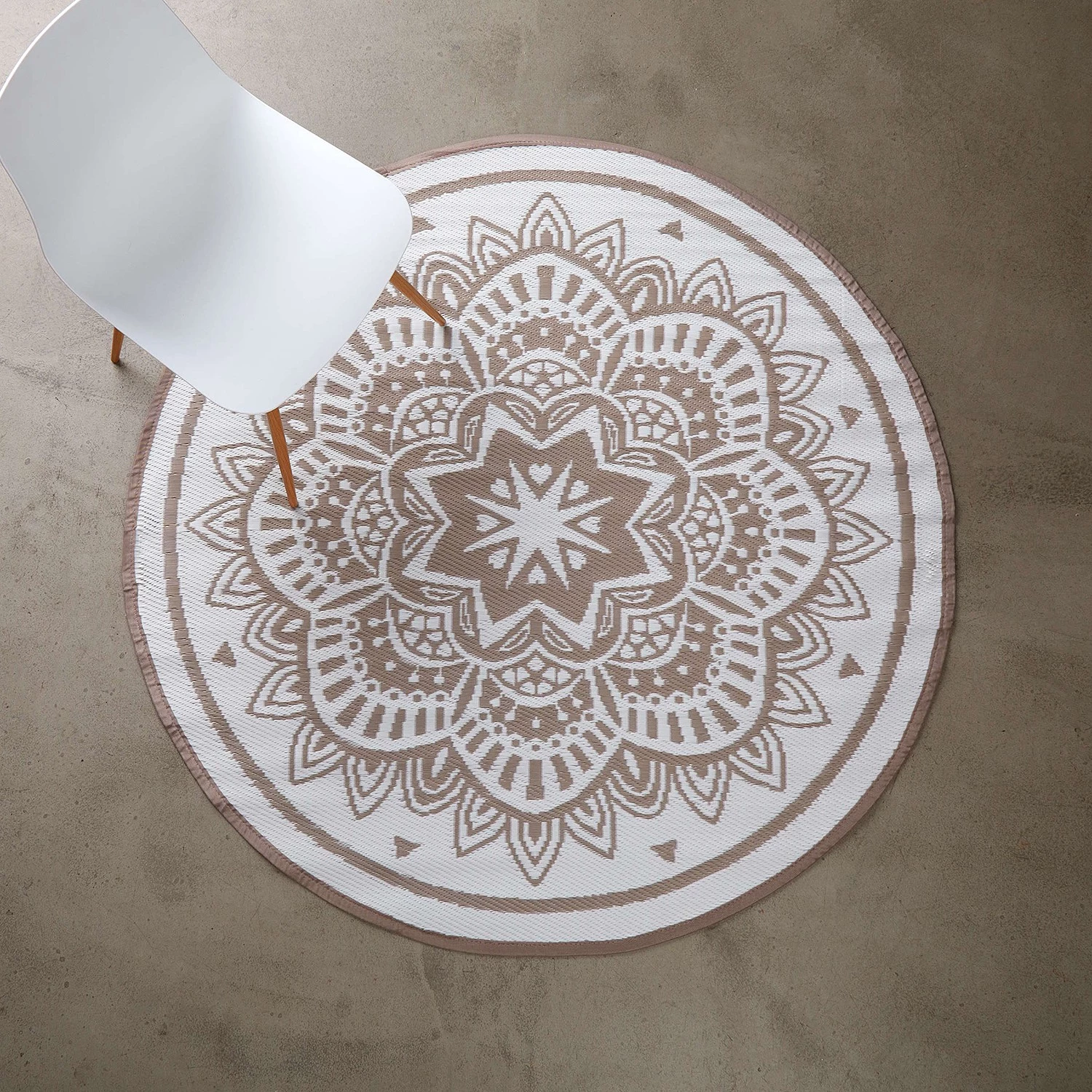 Butlers Tapis int. / ext. COLOUR CLASH FLORA - Polypropylène - Naturel / Blanc 3 Butlers Tapis int. / ext. COLOUR CLASH FLORA - Polypropylène - Naturel / Blanc – Image 2