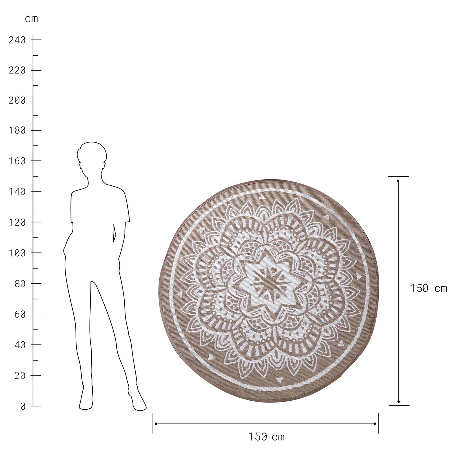 Butlers Tapis int. / ext. COLOUR CLASH FLORA - Polypropylène - Naturel / Blanc 5 Butlers Tapis int. / ext. COLOUR CLASH FLORA - Polypropylène - Naturel / Blanc – Image 4