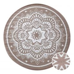 Butlers Tapis int. / ext. Rayures II - Polypropylène - Naturel / Blanc -Tapis Soldes Boutique 1000338315 220726 030 DETAILS P000000001000338315