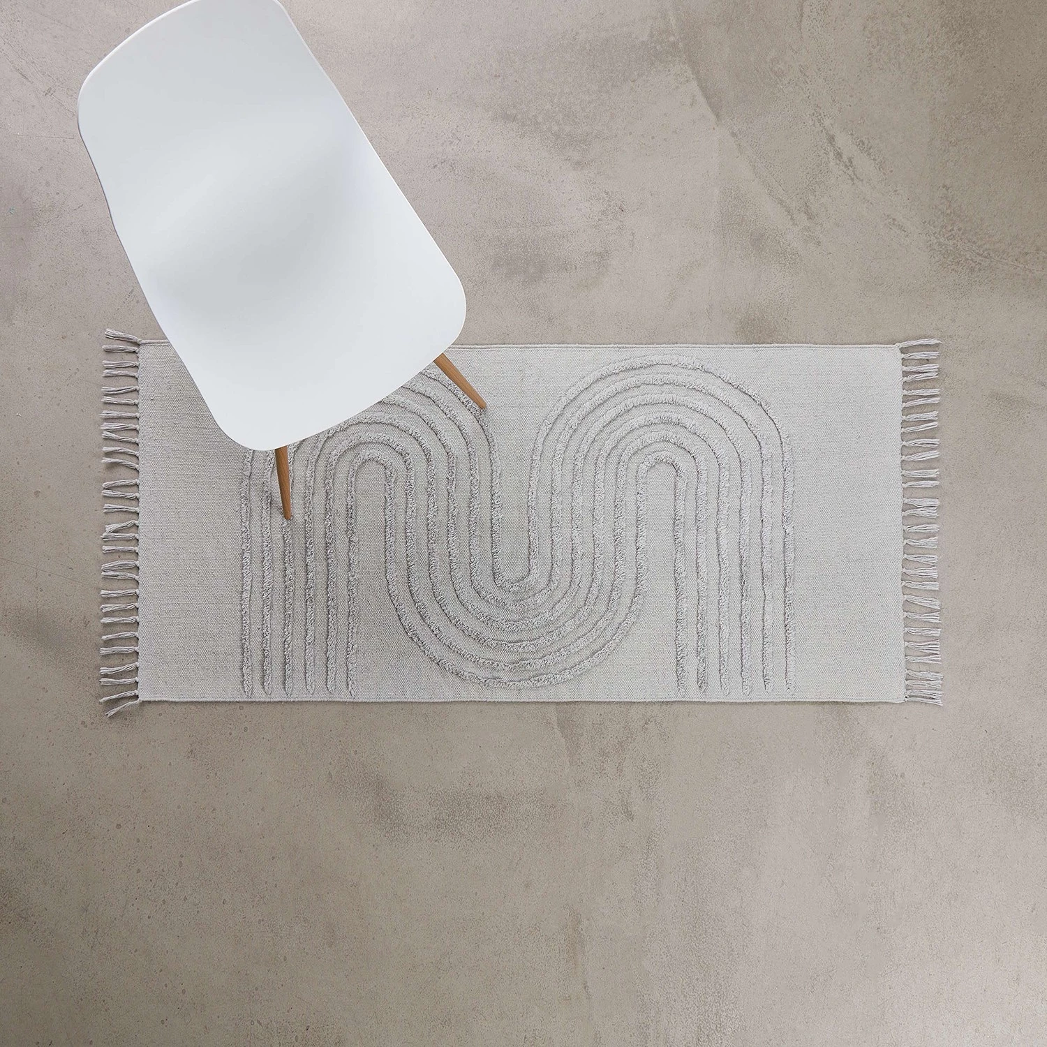 Butlers Tapis de couloir COTTON WAY - Coton - Gris clair 4 Butlers Tapis de couloir COTTON WAY - Coton - Gris clair – Image 2