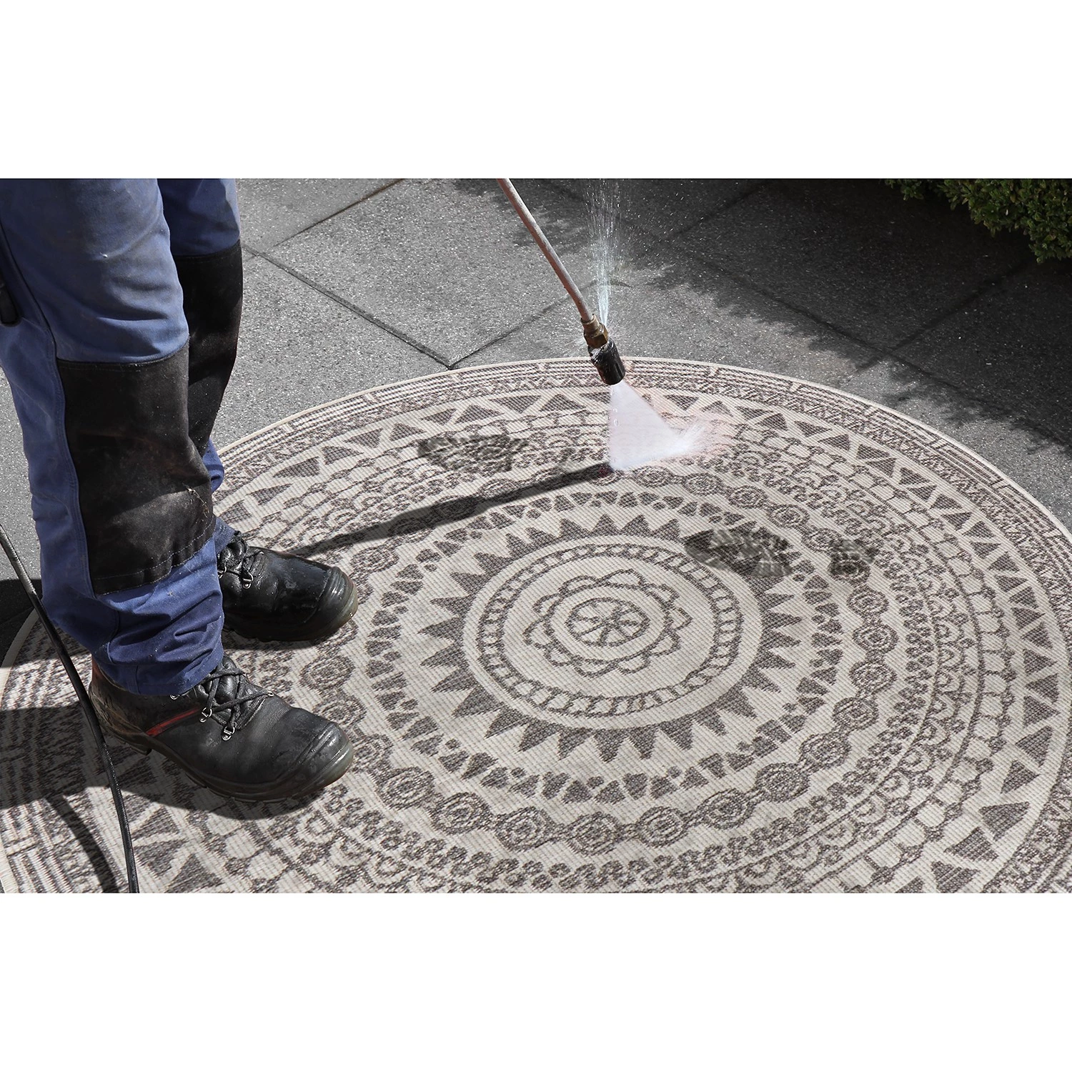 Northrugs Tapis int. / ext. Coron - Polypropylène - Diamètre : 200 cm 7 Northrugs Tapis int. / ext. Coron - Polypropylène - Diamètre : 200 cm – Image 5