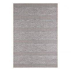 ELLE DECORATION Tapis intérieur / extérieur Rhone - Polypropylène - Gris - 194 x 290 cm