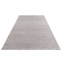 ELLE DECORATION Tapis intérieur / extérieur Marne - Polypropylène - Gris - 194 x 290 cm -Tapis Soldes Boutique 1000340666 220401 030 DETAILS P000000001000340666