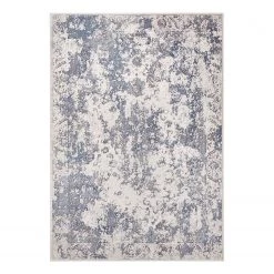 ELLE DECORATION Tapis Corrèze - Viscose / Polyester - Argenté - 80 x 125 cm