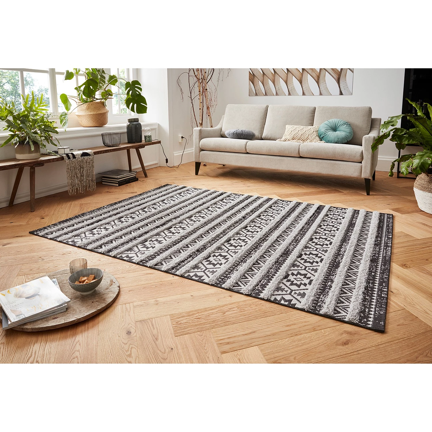 Mint Rugs Tapis intérieur / extérieur Sebou - Polypropylène - Gris - 200 x 290 cm 4 Mint Rugs Tapis intérieur / extérieur Sebou - Polypropylène - Gris - 200 x 290 cm – Image 2