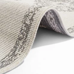 Northrugs Tapis de couloir int. / ext. Cofete - Polypropylène - Gris - 80 x 350 cm -Tapis Soldes Boutique 1000340778 220401 030 DETAILS P000000001000340778